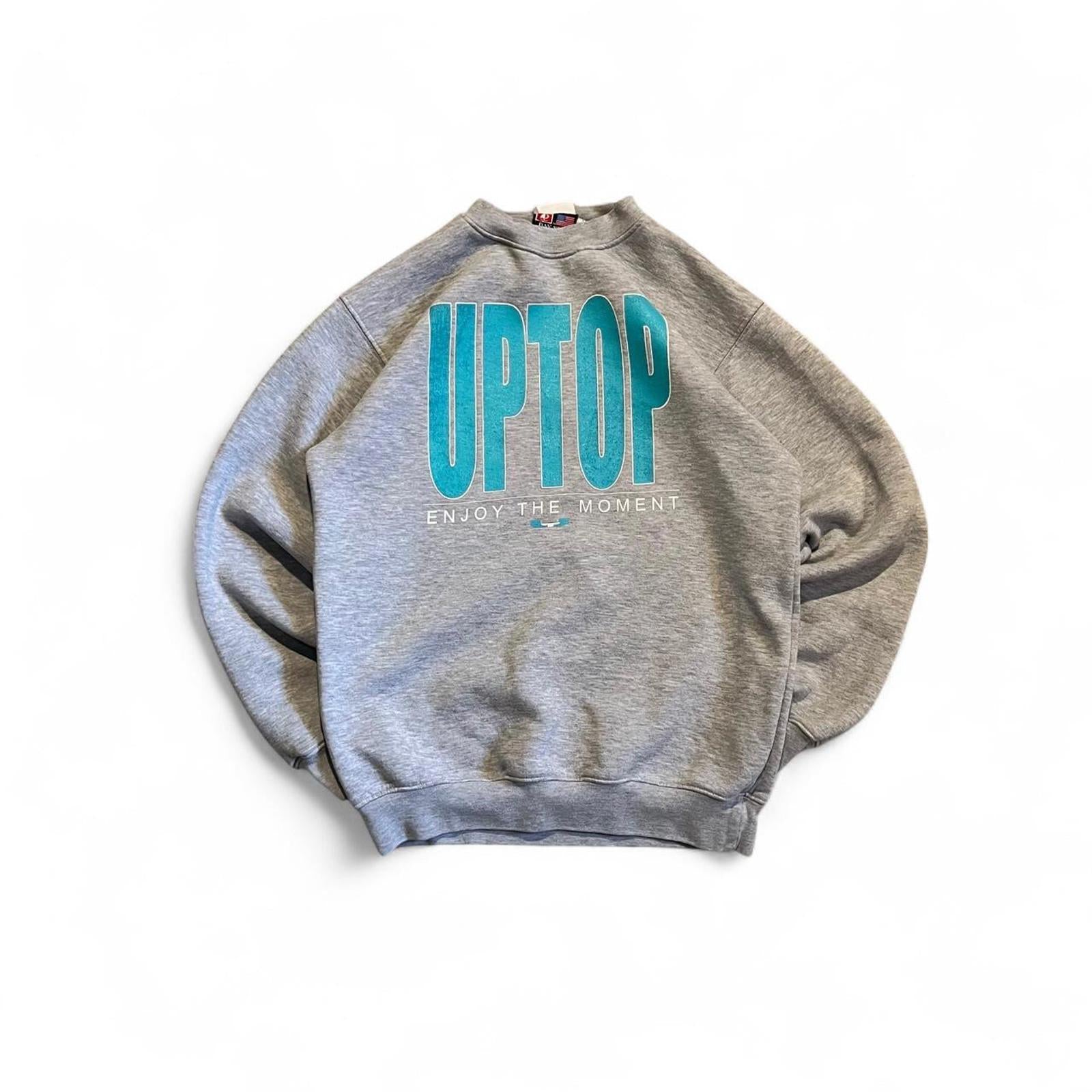 Vintage 90s Bayside Uptop Made In USA Crewneck Sweatshirt American Vintage f1b1e57f-3d5f-4c54-8b0b-3d2f8fcdf45d