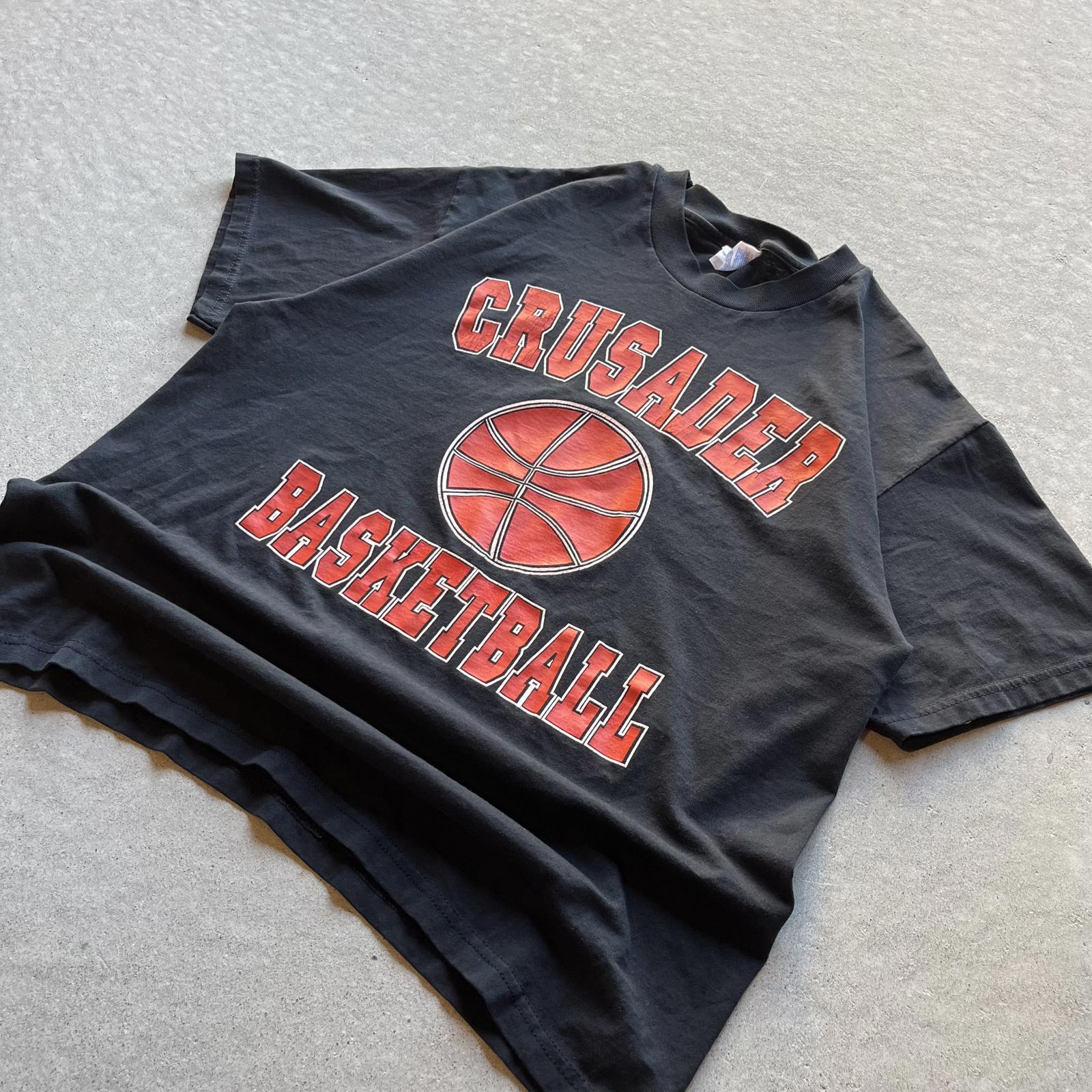 Vintage 90s Crusader Basketball Retro Style T-Shirt - Uptwn Vintage