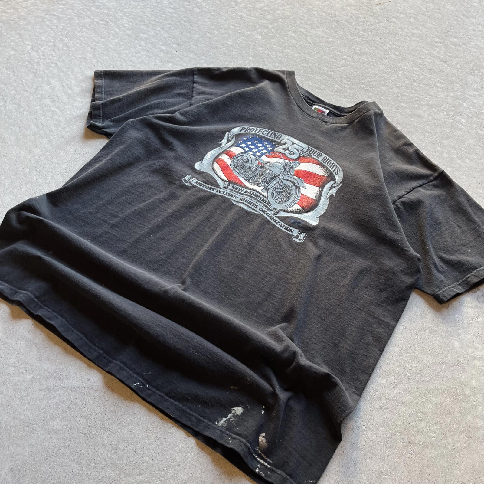Vintage 90s New Hampshire Motorcycles T-Shirt - Uptwn Vintage