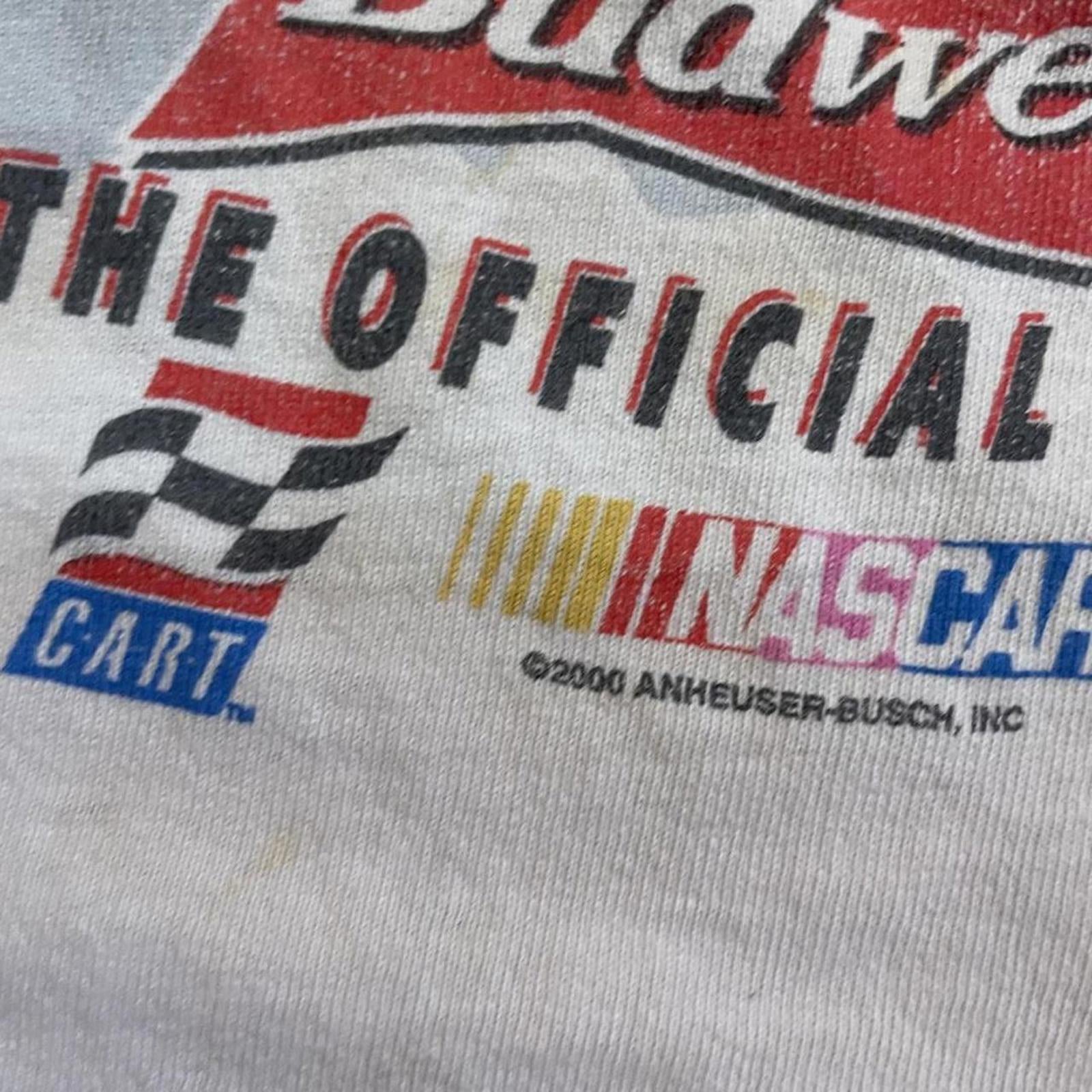 Vintage Thrashed 2000 Race For The Flag NASCAR T-Shirt Hanes - uptwn vintage - fadd945b-856b-4e0a-817f-bbde3482ba99