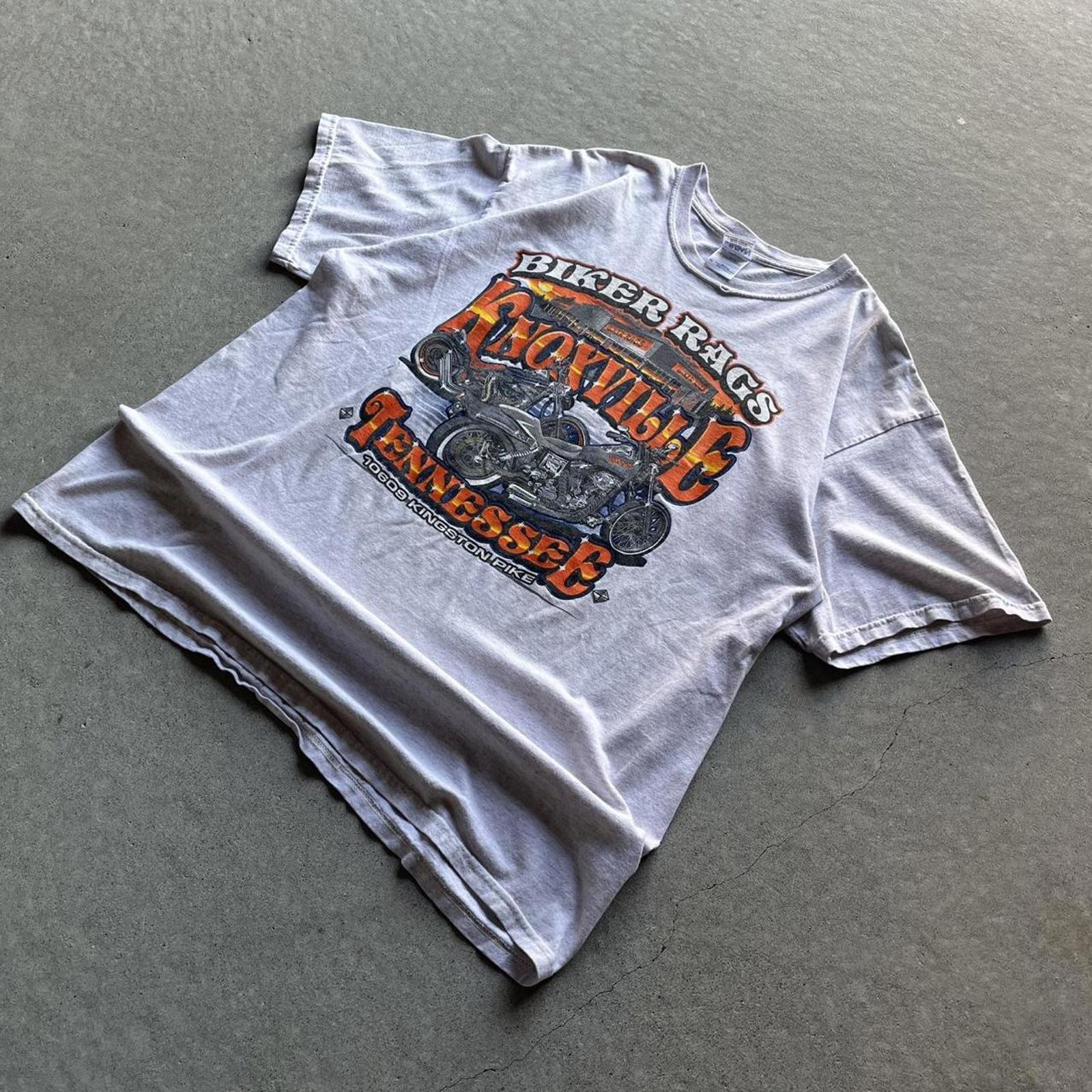 Vintage Clothing Vintage Y2K Biker Rags Knoxville Tennessee Biker T-Shirt Gildan - uptwn vintage - fbe4e23d-2809-4736-bab3-33b956139c73