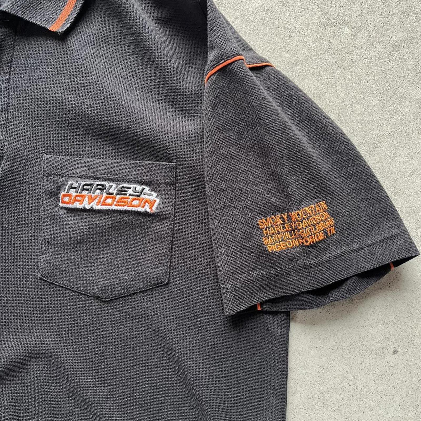 Vintage Y2K Harley Davidson Polo Shirt - Uptwn Vintage